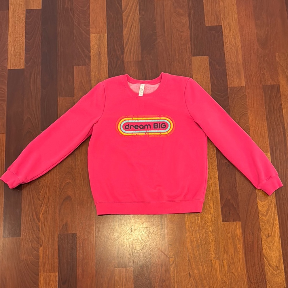 Zyia Vibrant Hot Pink 'Dream Big' Sweatshirt